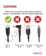 Lenovo 65W USB Type-C Adapter - 4X20M26274